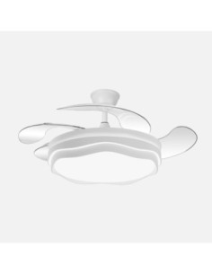 Ventilador Nasim 59w 6980lm Blanco 4 Aspas Desp. 34,5/42x50/107cm 3c