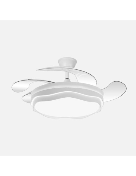 Ventilador Nasim 59w 6980lm Blanco 4 Aspas Desp. 34,5/42x50/107cm 3c