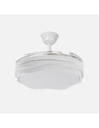 Ventilador Nasim 59w 6980lm Blanco 4 Aspas Desp. 34,5/42x50/107cm 3c