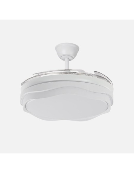 Ventilador Nasim 59w 6980lm Blanco 4 Aspas Desp. 34,5/42x50/107cm 3c