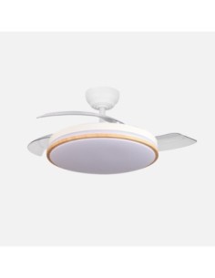Ventilador Dc Relampago 60w Blanco/haya 3asp.107d 6980 Lm 36x48/107c