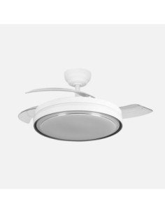 Ventilador Dc Siux 60w Blanco 3asp.107d 6980lm  36x48/107cm 3col.rem
