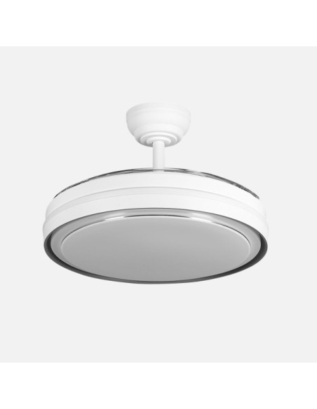 Ventilador Dc Siux 60w Blanco 3asp.107d 6980lm  36x48/107cm 3col.rem