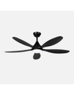 Ventilador Dc Tobarra 18w Negro 5aspas 6vel.132d  2250lm 3000-4500-6