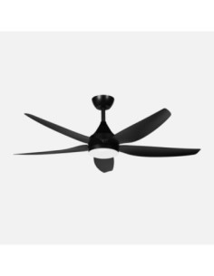 Ventilador Dc Elda 18w Negro 5aspas 6vel.144d 2250lm 3000-4500-6500k