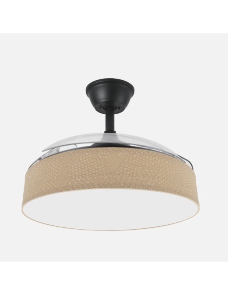 Ventilador Boga 72w Negro/beis 108d 3asp 7200lm 3000-4000-6000k Remo