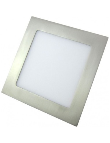Downlight 24w 6500k Cuadrado Agamenon 1900lm Niquel 2x22x22 Cm Corte