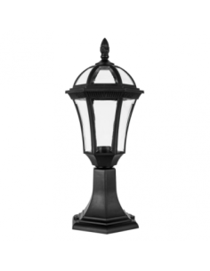 Sobremuro Exterior Comino 1xe27 Negro Ip44 Policarbonato 47,6x17,6x1