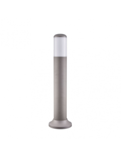 Pilar Exterior Azafran 1xe27 Gris 40x9,1x9,1 Cm Policarbonato  Ip44 