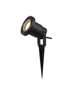 Pincho Exterior Clavos 1xegu10 Negro Policarbonato Ip65  16,2x9,8d F