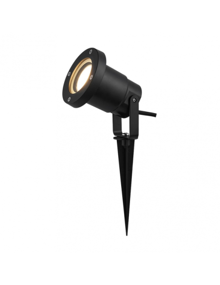Pincho Exterior Clavos 1xegu10 Negro Policarbonato Ip65  16,2x9,8d F