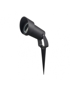 Pincho Exterior Clavos 1xgu10 Negro  22,8x8,6dpolicarbonato Ip65 Fab