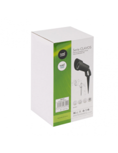 Pincho Exterior Clavos 1xgu10 Negro  22,8x8,6dpolicarbonato Ip65 Fab 2