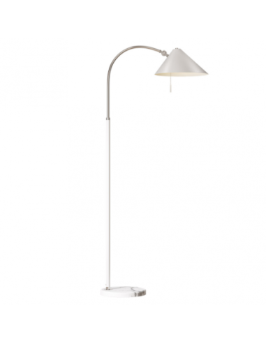 Pie Salon Empire 1xe27 Blanco 167x30x85 Cm Fabrilamp | Decoración Le