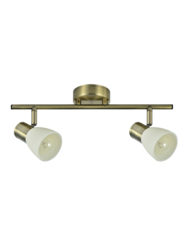 Regleta Cholo 2xe14 Cuero  16x36,5x8,5 Cm Fabrilamp | Decoración Ley