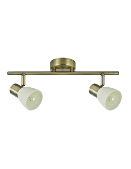 Regleta Cholo 2xe14 Cuero  16x36,5x8,5 Cm Fabrilamp | Decoración Ley