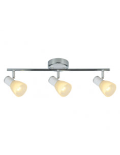 Regleta Cholo 3xe14 Blanco/cromo 16x48,5x10 Cm Fabrilamp | Decoració 2