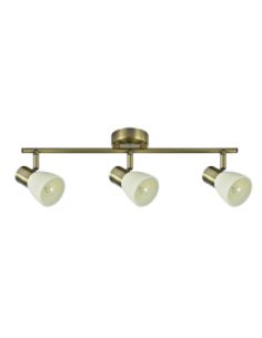 Regleta Cholo 3xe14 Cuero  16x48,5x8,5 Cm Fabrilamp | Decoración Ley