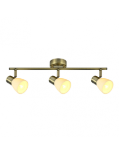 Regleta Cholo 3xe14 Cuero  16x48,5x8,5 Cm Fabrilamp | Decoración Ley 2