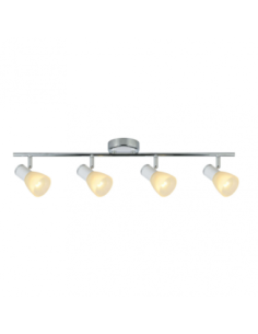 Regleta Cholo 4xe14 Blanco/cromo  16x69,5x10 Cm Fabrilamp | Decoraci 2