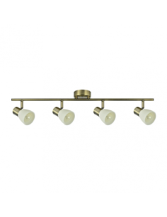 Regleta Cholo 4xe14 Cuero  16x69,5x8,5 Cm Fabrilamp | Decoración Ley
