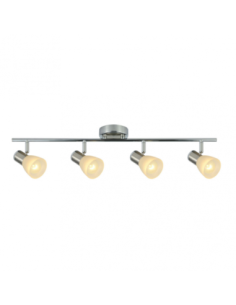 Regleta Cholo 4xe14 Cromo/niquel  16x69,5x10 Cm Fabrilamp | Decoraci 2