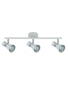 Regleta Maximo 3xgu10 Blanco/cromo 15x48,5x8,5 Cm Fabrilamp | Decora