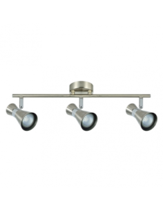 Regleta Maximo 3xgu10 Niquel/cromo 15x48,5x8,5 Cm Fabrilamp | Decora