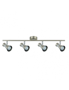 Regleta Maximo 4xgu10 Niquel/cromo 15x69,5x8,5 Cm Fabrilamp | Decora