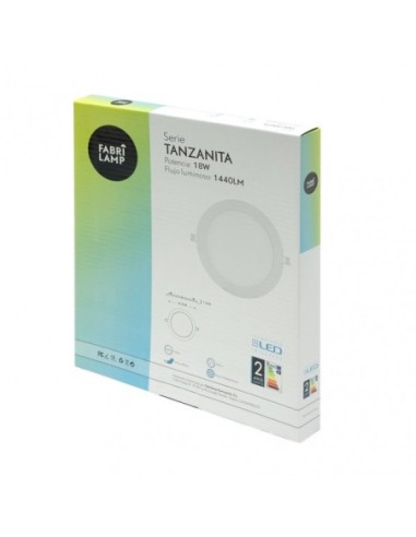 Downlight Tanzanita 18w 6500k Blanco 1440lm 1,3x21,8x21,8 Cm Corte 2