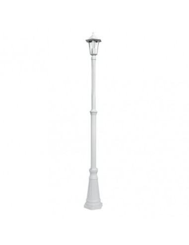 Farola Exterior Aluminio Auriga 1xe27 Blanco Ip44 220x20x20 Cm  Regu
