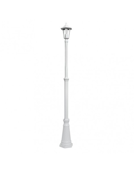 Farola Exterior Aluminio Auriga 1xe27 Blanco Ip44 220x20x20 Cm  Regu