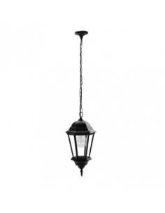 Colgante Exterior Aluminio Regulus 1xe27 Negro  Regx23x23 Cm  Ip44 F