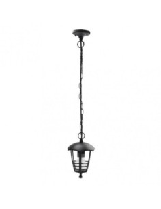 Colgante Exterior Aluminio Alnilan 1xe27 Negro  Regx16x16 Cm  Ip44 F