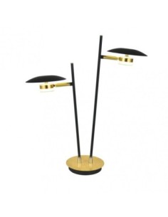 Sobremesa Ciudad Del Cabo 2l 12w 4000k Negro/oro 52x32x15 Cm 1080 Lm 2