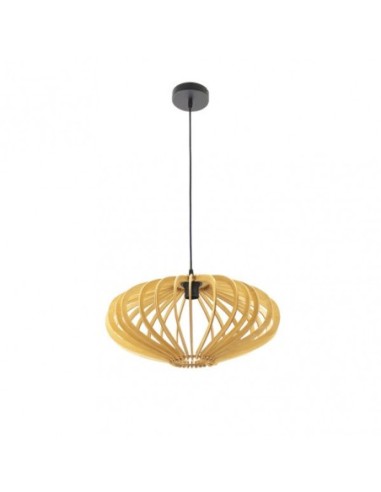 Colgante Sapelli 1xe27 Madera Natural Regx45x45 Cm Fabrilamp | Decor