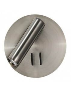 Aplique 2+6w 4000k Manet Redondo Niquel 130lm  Doble Encendido 14x14
