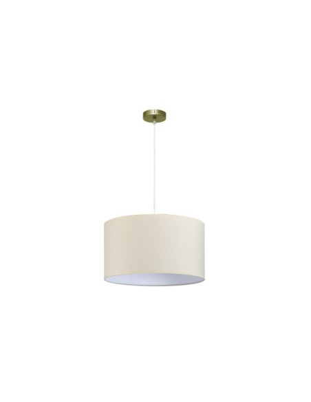 Colgante Dori 1xe27 Cuero/beis Regx45x45 Cm Fabrilamp | Decoración L