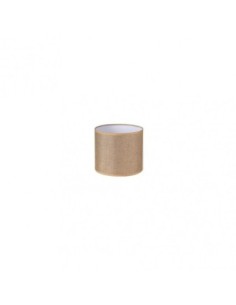 Pantalla Cilindrica Jin Pinza Marron 14Dx14dx13h Cm  Tejido Saco-yut