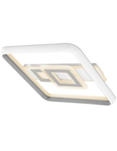 Plafon 80w Sucre 3000-4000-6500k Blanco/gris Cuadrado 7x51x51 Cm 760 2