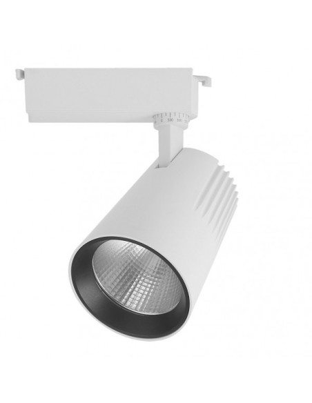 Foco Carril 40w 2700k Telma Blanco 3600lm 36º Orientable 330º Regx21