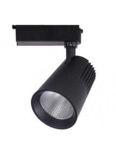 Foco Carril 40w 2700k Telma Negro 3600lm 36º Orientable 330º Regx21x