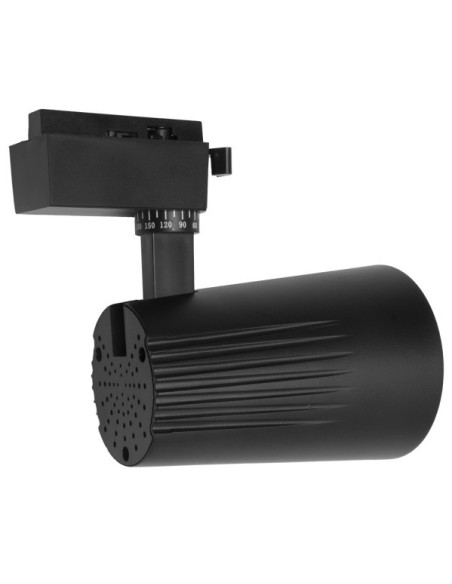 Foco Carril 40w 2700k Telma Negro 3600lm 36º Orientable 330º Regx21x