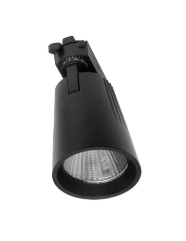 Foco Carril 40w 2700k Telma Negro 3600lm 36º Orientable 330º Regx21x