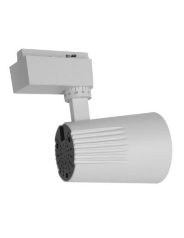 Foco Carril 20w 4000k Telma Blanco 1800lm 36º Orientable 330º Regx15