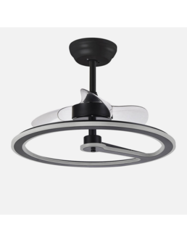 Ventilador 110w Dc Chom Negro 3 Aspas Transp. 46/66x62x62cm  6Vel. 3