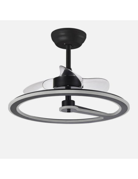 Ventilador 110w Dc Chom Negro 3 Aspas Transp. 46/66x62x62cm  6Vel. 3