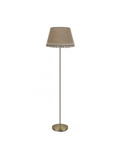 Pie Salon Ada 1xe27 Cuero/arena 163x40x40 Cm Fabrilamp | Decoración 