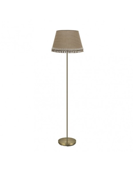 Pie Salon Ada 1xe27 Cuero/arena 163x40x40 Cm Fabrilamp | Decoración 