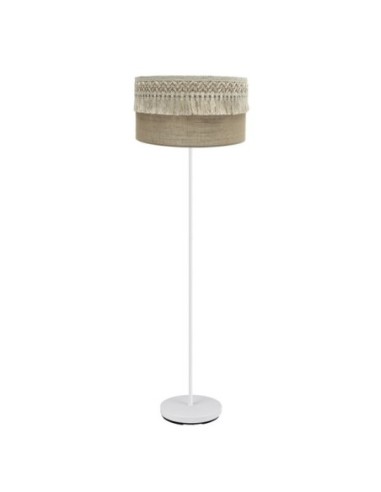Pie Salon Ekaterina 1xe27 Blanco/saco 164x40x40 Cm Con Pasamaneria F